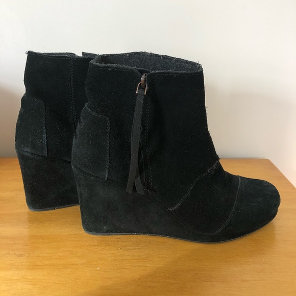 Toms Black Wedges - Picture 2 of 5